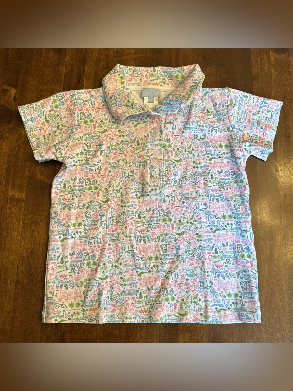 Joy Street Boys Golf Polo Size 6 Vacation Resortwear Summer Pattern